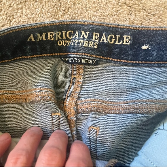 Women's Denim Jeans Size 4 Skinny American Eagle Super Stretch - Picture 10 of 12